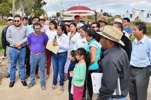 Cuautlancingo: Lupita Daniel entrega obras de electrificación y drenaje en Sanctorum y la colonia Nuevo León