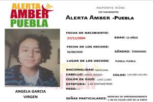 Activan Alerta Amber en Puebla para localizar a quinceañera reportada como extraviada