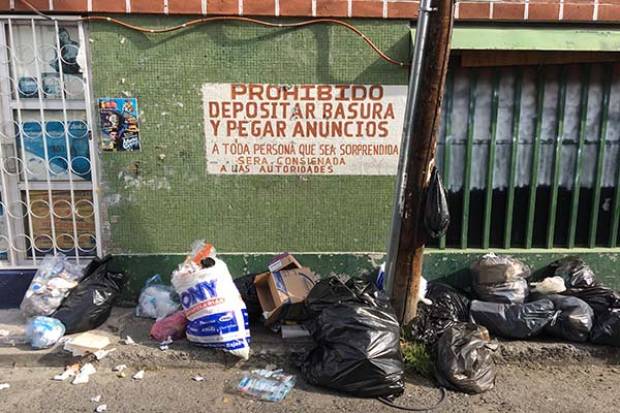 Municipio de Puebla, sin recolección de basura el 12 y 25 de diciembre y el 1 de enero