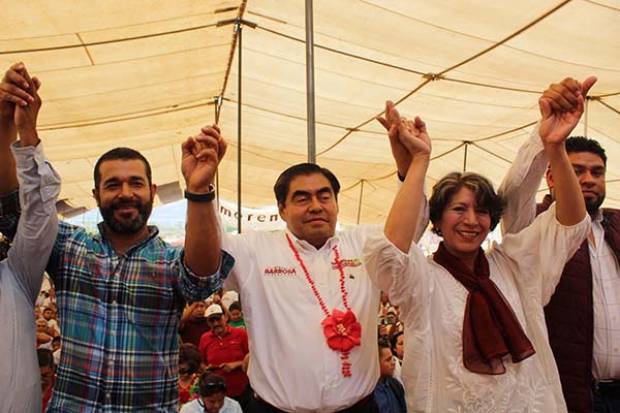 Miguel Barbosa es un gran ser humano que mucho aportará a Puebla: Delfina Gómez