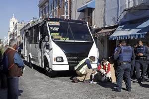 FOTOS: Ruta 38 atropella a una mujer en el centro de Puebla
