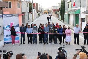 Ayuntamiento de Puebla entrega pavimentación de cuatro calles con inversión de 3.8 mdp