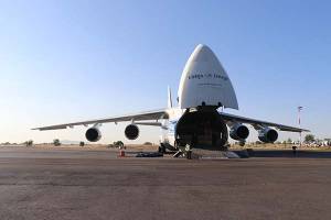 Arriba a Puebla uno de los aviones de carga más grande del mundo