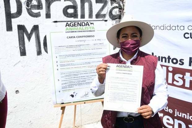 Lupita Daniel impulsará agenda animalista en Cuautlancingo