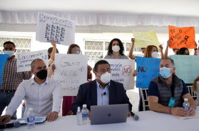 Panistas se manifiesta contra Genoveva Huerta por reparto de candidaturas