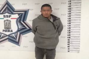 SSP Puebla detiene a sujeto por violencia familiar en Guadalupe Hidalgo
