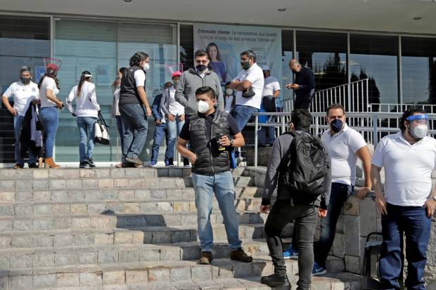 Trabajadores de Telmex en Puebla se suman a defensa de jubilación