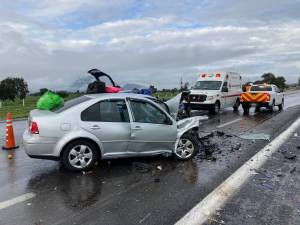 Mueren siete personas tras colisión de vehículos en la autopista Amozoc-Perote