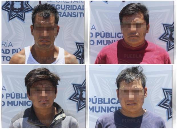 Cayeron cinco ladrones de material de construcción en Puebla