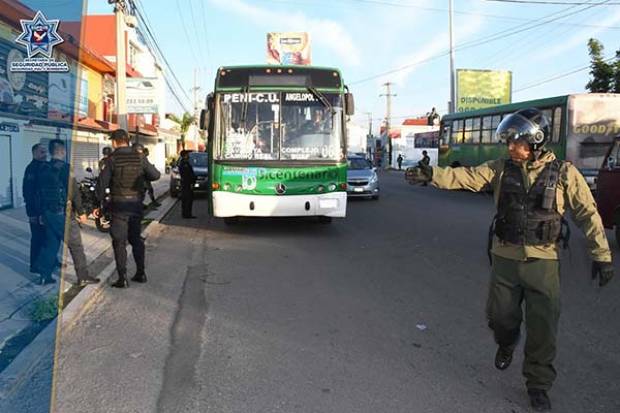 Seguridad Pública de Cuautlancingo y la Guardia Nacional llevan a cabo Operativo Pasajero Seguro