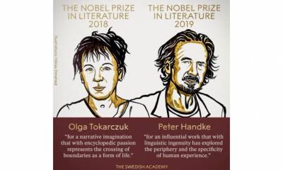Tokarczuk y Handke ganan Premio Nobel de Literatura