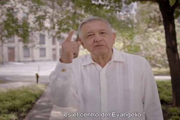 INE suspende spot de AMLO en el que alude al papa Francisco