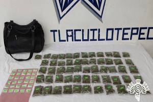 Sorprenden a narcomenudista en Tlacuilotepec con 86 dosis de droga