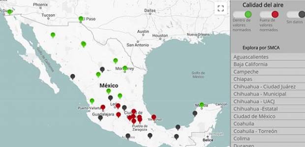 Puebla, entre los 11 estados que pasaron el límite del Índice de Calidad del Aire