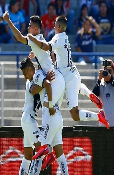 Pumas goleó 4-0 a San Luis en Ciudad Universitaria