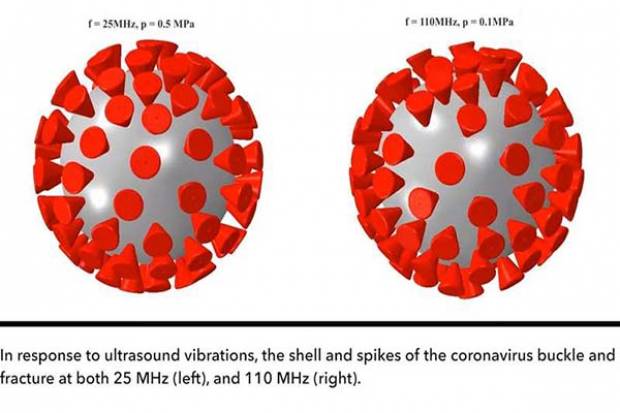 Ultrasonidos podrían destruir el coronavirus: estudio del MIT