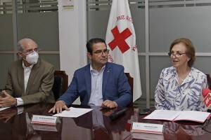 Cruz Roja y CMIC Puebla firman convenio en beneficio de trabajadores de la construcción