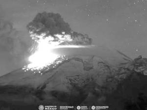 Popocatépetl emite exhalaciones sin mayor riesgo para la población: Protección Civil