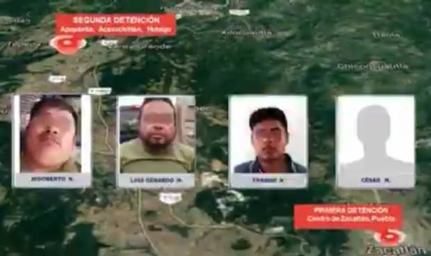 Rescatan a cuatro secuestrados y detienen a seis plagiarios en Puebla e Hidalgo