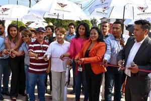 Cuautlancingo: Lupita Daniel entrega obras en Sanctorum y la Reserva Territorial por 9.7 mdp
