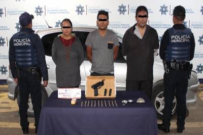 Detienen a tres en posesión de arma de fuego; tienen historial delictivo en Puebla
