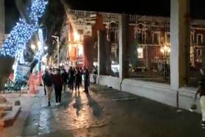 VIDEO: Autoridades mantuvieron el centro de Puebla sin ambulantes