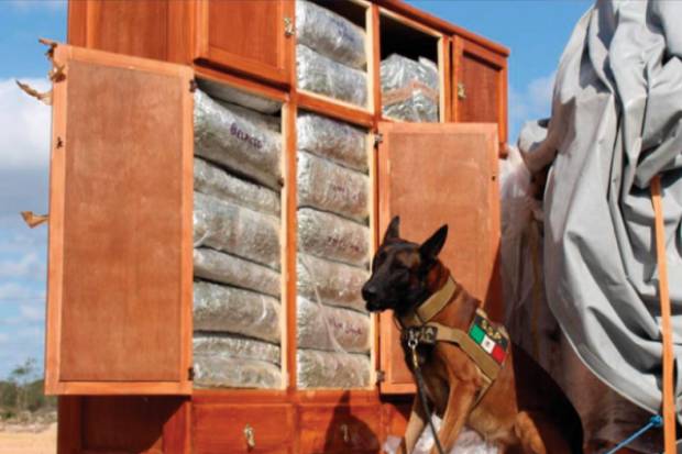 Capitán poblano de la Guardia Nacional es capturado con 465 kilos de droga en Yucatán