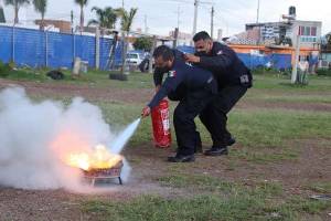 San Pedro Cholula capacita a policías en primeros auxilios y protección civil
