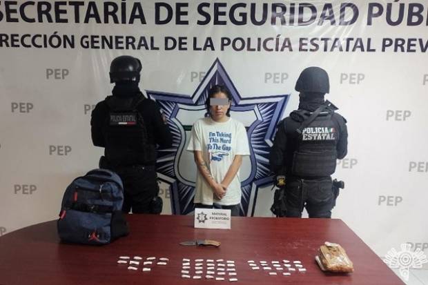 Integrante del grupo delincuencial &quot;Angelinos 13&quot; es detenida en Atlixco