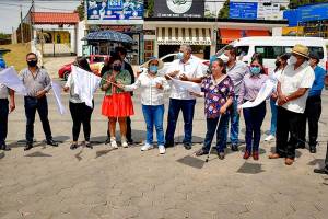 Cuautlancingo: Lupita Daniel da arranque a la rehabilitación de la avenida México-Puebla