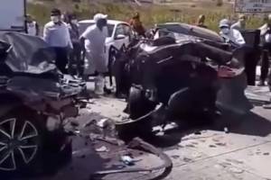 VIDEO: Al menos dos lesionados deja colisión en la autopista Puebla-Orizaba