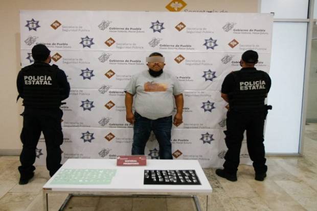 Policía Estatal aseguró a narcovendedor de &quot;Los Ferrer&quot; en Zapotitlán, Puebla
