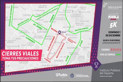 Conoce el operativo de vialidad para el Maratón Internacional de Puebla 2019