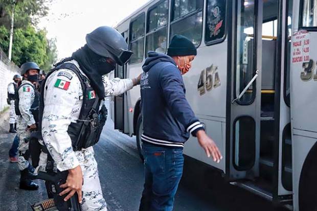 Van 129 denuncias robos al transporte público en Puebla en 2020