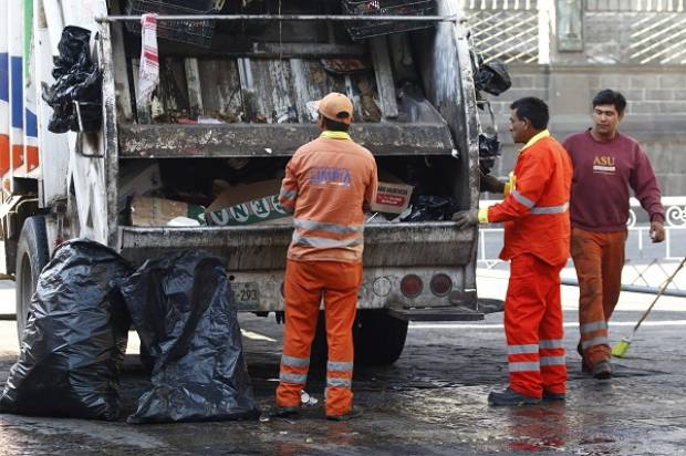 Servicio de Limpia en Puebla suspende labores 12, 25 de diciembre y 1 de enero