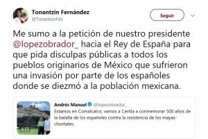 Diputada de Puebla también quiere disculpa del rey de España