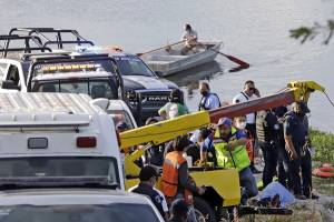 Murió ahogado al caer vehículo de la panga en el lago de Valsequillo