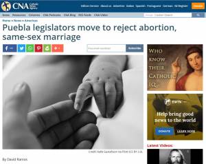 Agencia católica destaca rechazo de diputados poblanos a despenalización del aborto