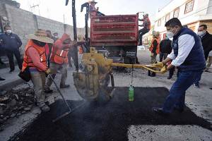 Ayuntamiento de Puebla afirma haber tapado 27 mil baches en tres meses