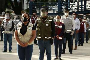 Gobierno de Claudia Rivera presenta brigadas que combaten el COVID-19 en Puebla
