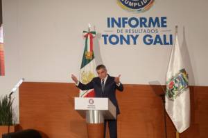 Tony Gali condena intolerancia por la coyuntura electoral; rinde segundo informe de gobierno