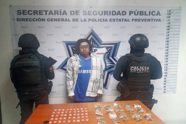 Vendedor de drogas por redes sociales es detenido en San Pedro Cholula