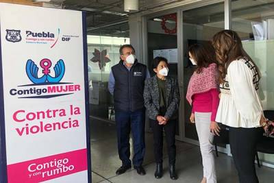 Liliana Ortiz y rectora de la BUAP visitan instalaciones del Centro de Día