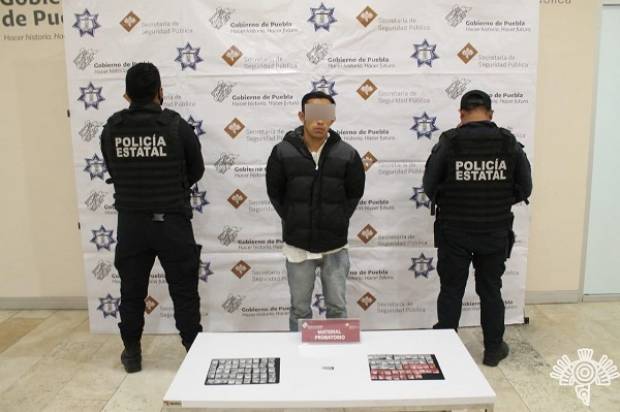 Sujeto fue capturado con 92 dosis de droga en Coronango