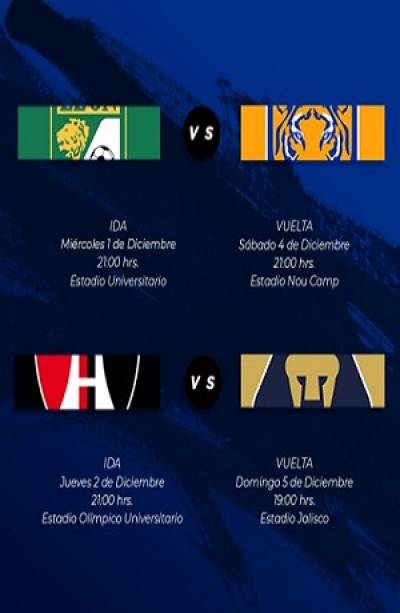 Liga MX: Fechas y horas de los juegos de semifinales del Apertura 2021