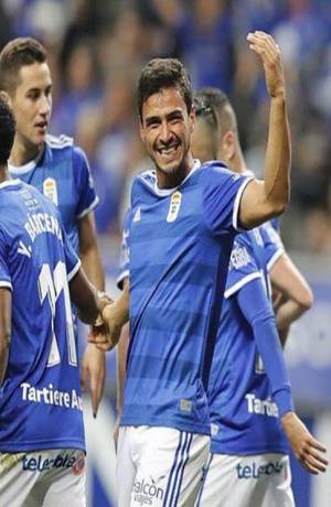 Oswaldo Alanís hizo su primer gol con el Oviedo en España