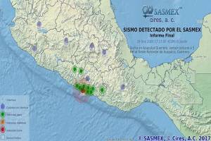Sismo registrado en Acapulco fue poco perceptible en Puebla