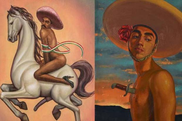 Pinturas de Zapata en Bellas Artes causan controversia homófoba