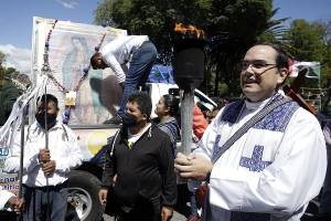 FOTOS: Llega la Antorcha Guadalupana a Puebla capital en su camino a Nueva York
