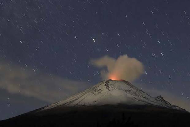 Explosiones del Popocatépetl, dentro de lo previsto en semáforo amarillo fase dos: PC